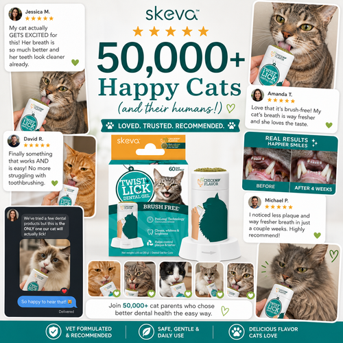 Skeva Twist & Lick™ Cat Dental Gel