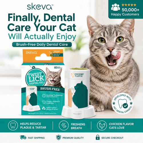 Skeva Twist & Lick™ Cat Dental Gel
