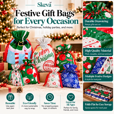 Skeva™ Holiday Gift Bag Set