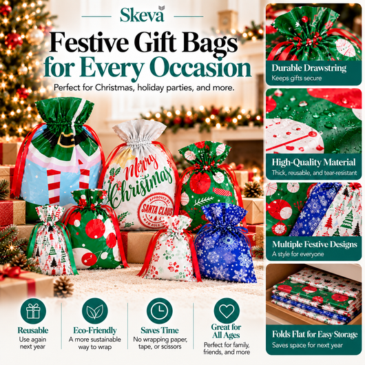 Skeva™ Holiday Gift Bag Set