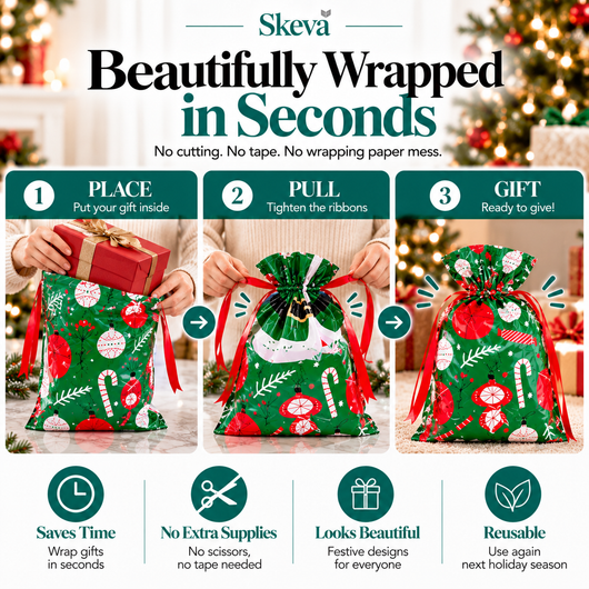 Skeva™ Holiday Gift Bag Set